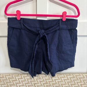 J.Crew Women’s Tie Waist Linen Cotton Shorts